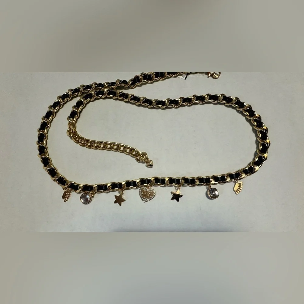 Juicy couture multi charm  gold belt